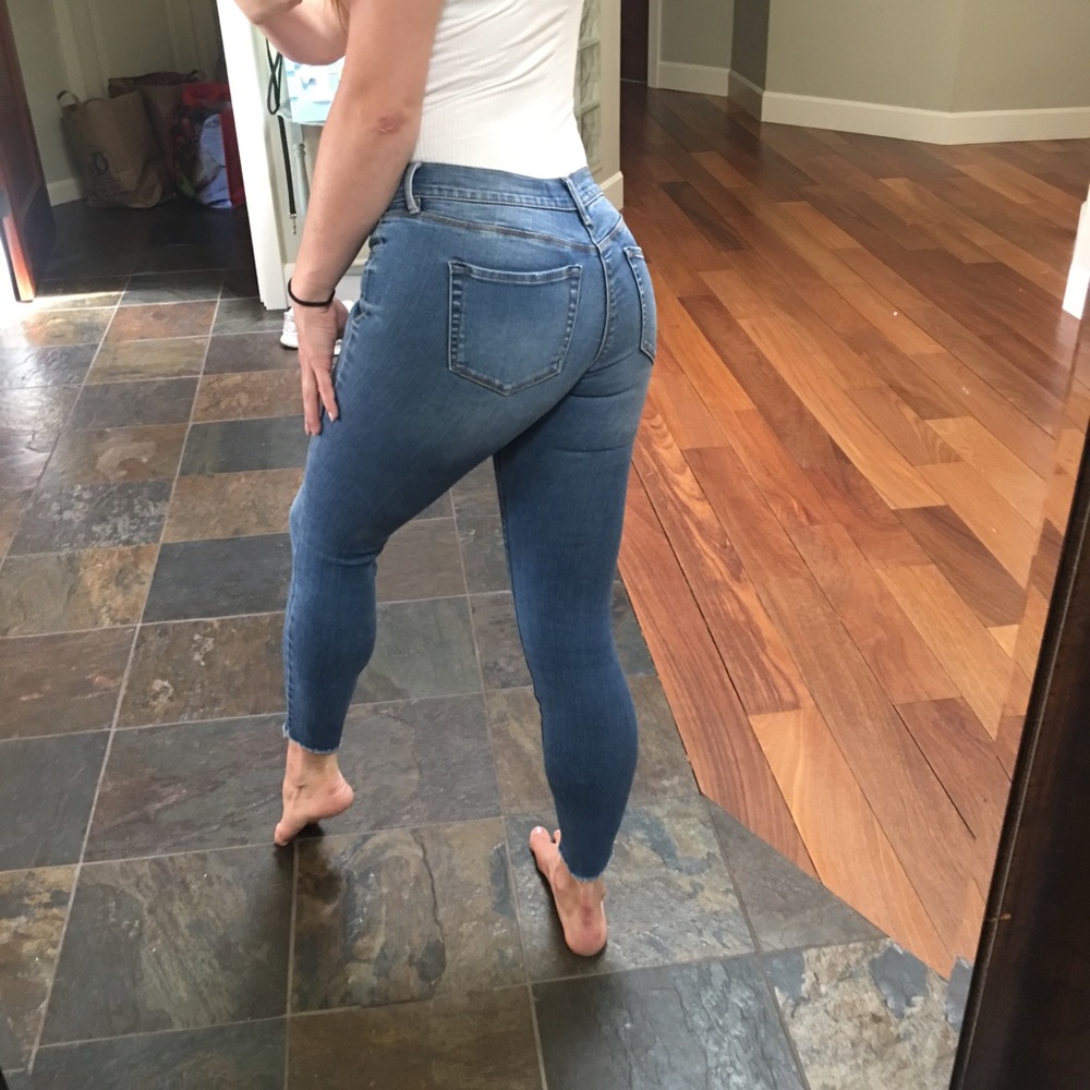 Pacsun Skinny Ankle Jeggings Raw Hem 24 - Picture 8 of 8